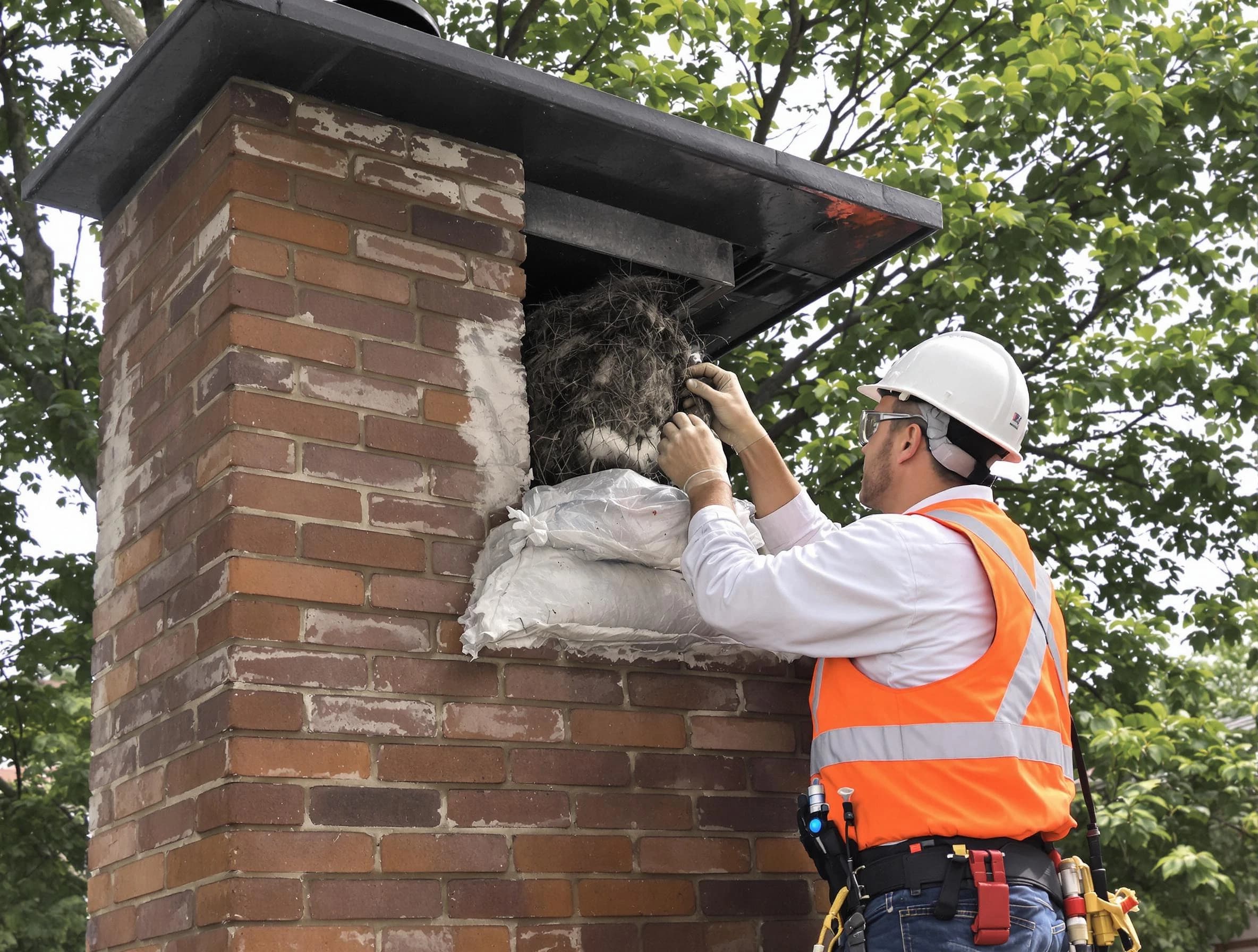 Humane removal of debris and animals by Highland Springs Chimney Sweep in Highland Springs, VA