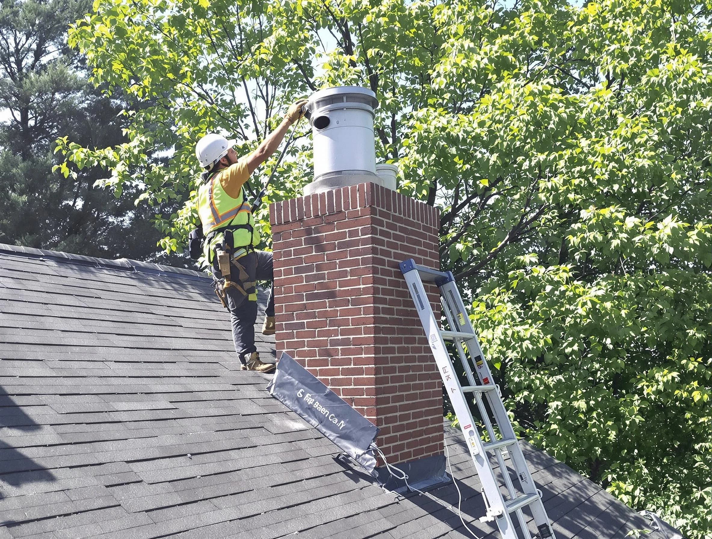 Chimney liner inspection by Highland Springs Chimney Sweep in Highland Springs, VA