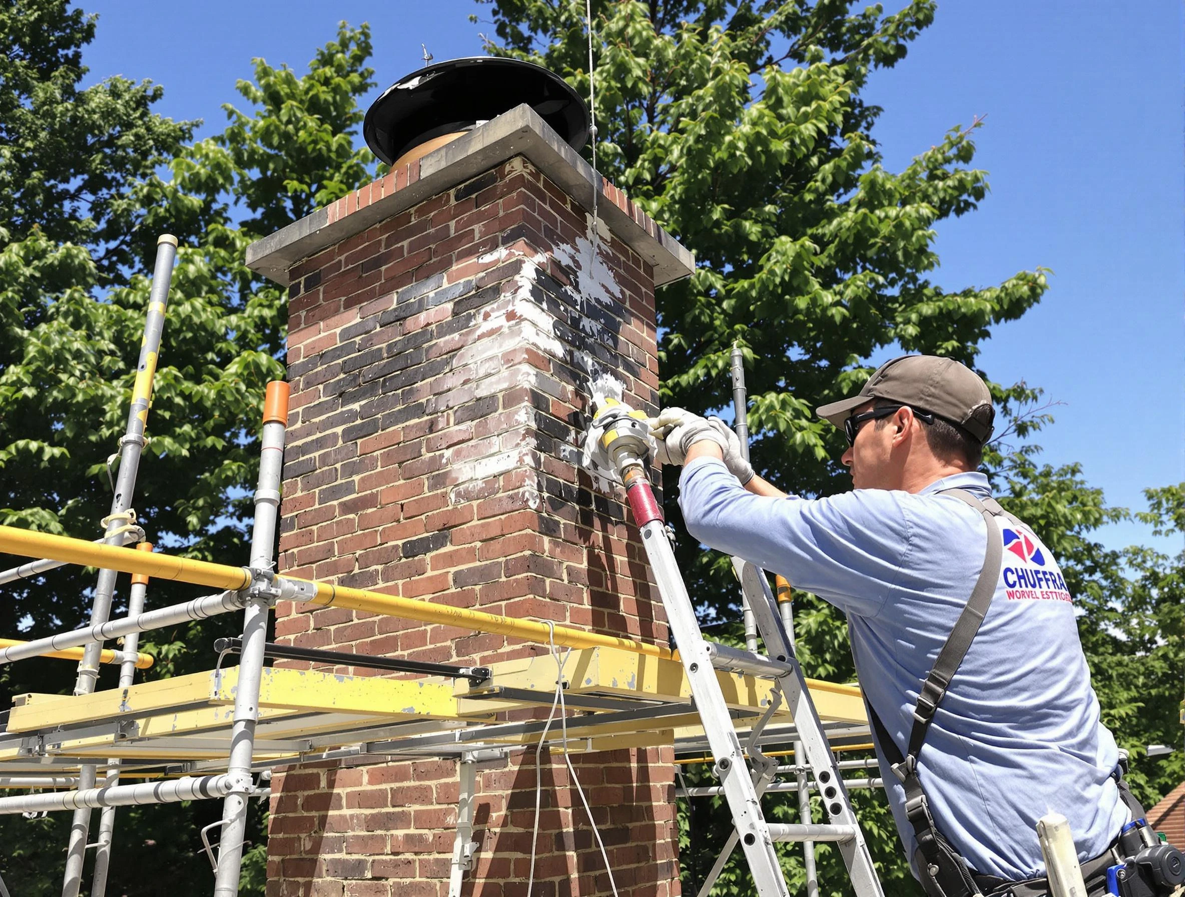 Structural chimney repair by Highland Springs Chimney Sweep in Highland Springs, VA